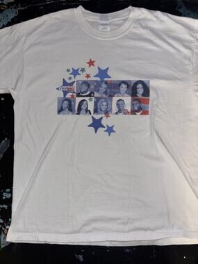 Vintage 2003 American Idol Live T-shirt Clay Aiken Ruben Studdard XL 24x29